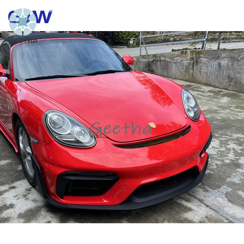 

Suitable for Porsche 987 Upgrade 718GT4 RS Plastic PP Material Front Bumper Assembly, Porsche Old and New Front Bumper