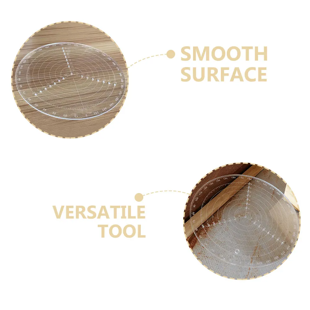 

Acrylic Center Finder Ruler Lathe Woodworking Tool Round Centering Tool Circle Drawing Carpenter Center Finder Woodworking