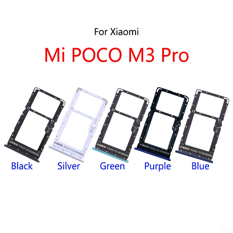 SIM Card Slot Tray Holder Sim Card Reader Socket For Xiaomi Mi POCO M3 Pro Pocophone