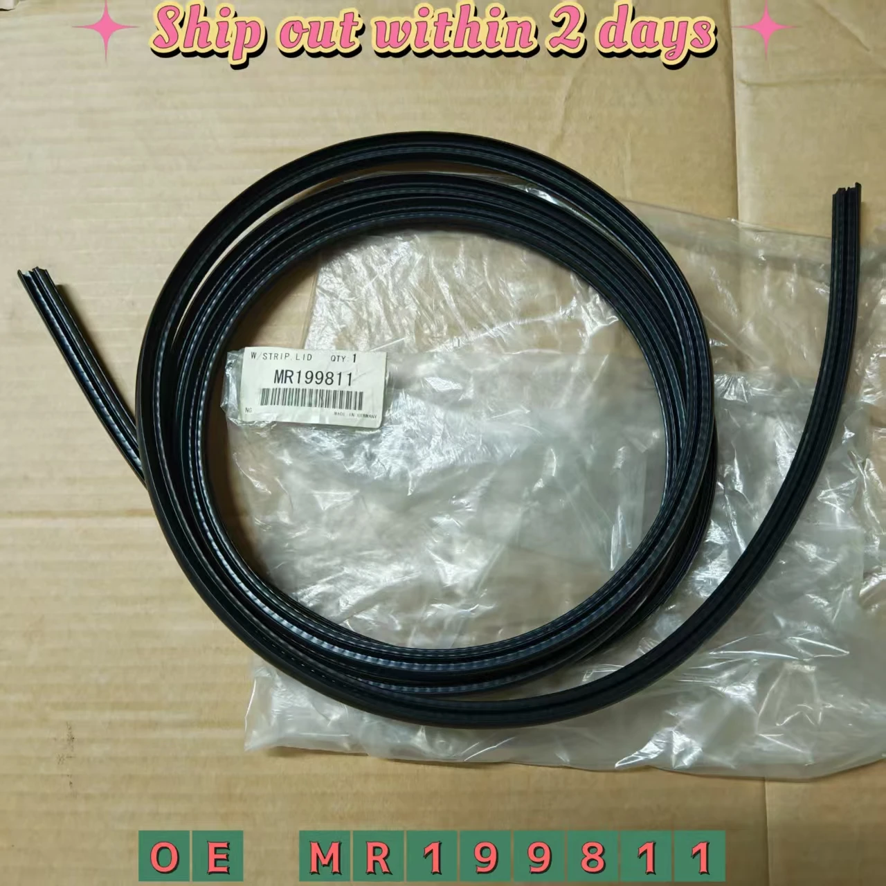 GENUINE SUNROOF LID WEATHERSTRIP For Mitsubishi Pajero Montero Sport ECLIPSE ETO NATIVA K86W K89W K94W K96W K97W K99W MR199811