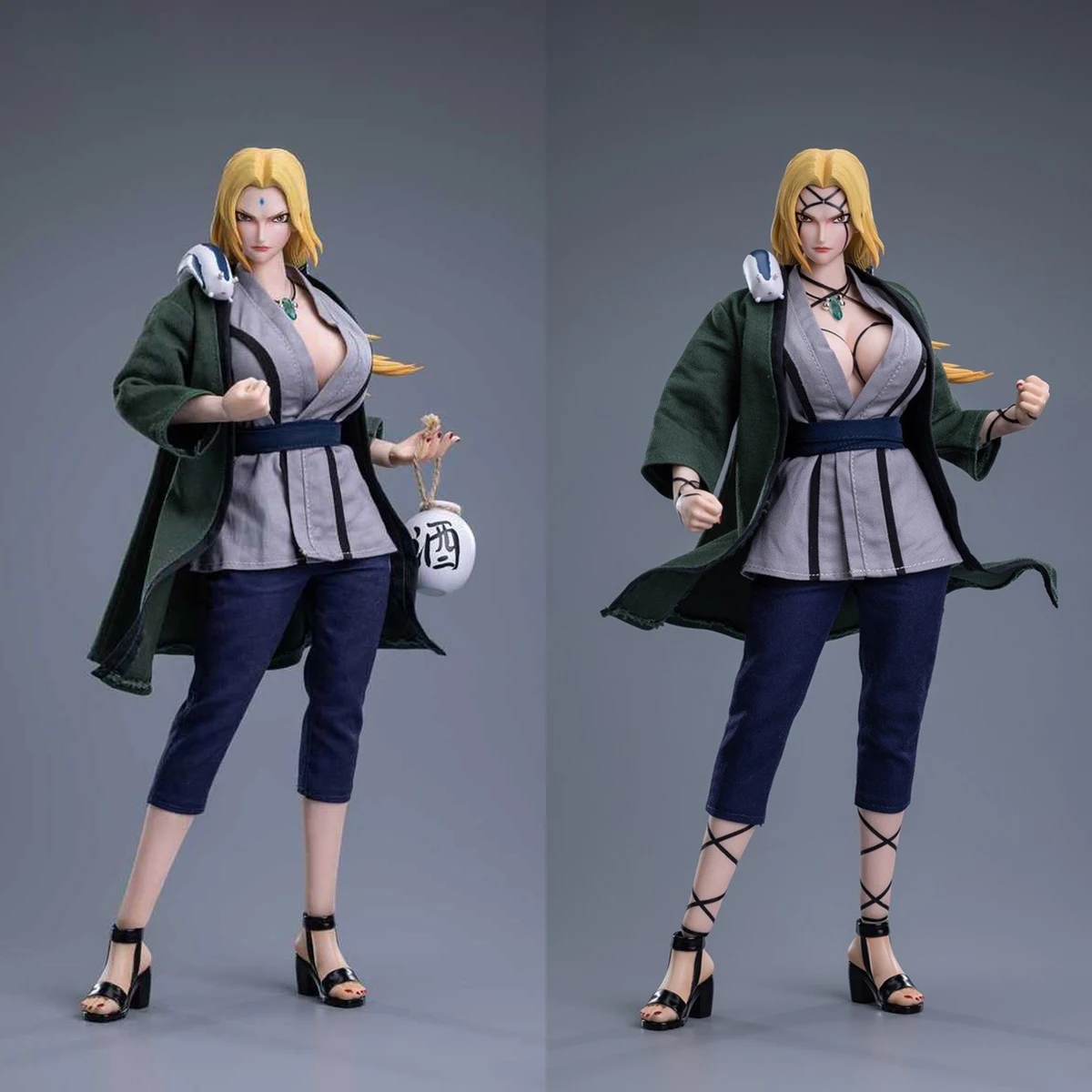 Iminitoys M018 1/6 Scale Japanese Ninja Tsunade Action Figure Model 12'' Female Soldier Figurine Model Full Set Toy