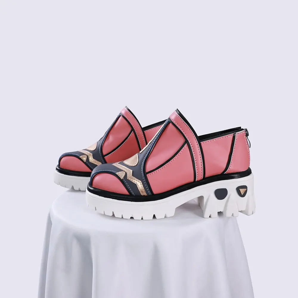 Genshin Impact Varesa Cosplay Schoenen Vrouwen Comic PU Lederen Laarzen voor Halloween Carnaval Party Kerst Aangepast