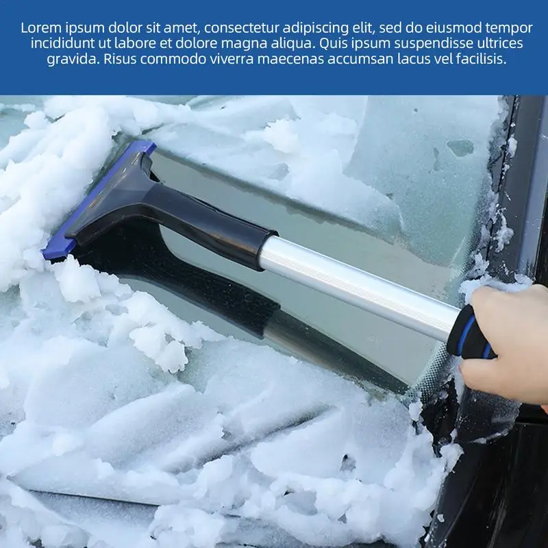 Pá de neve do carro inverno pára-brisa descongelamento raspador de gelo ferramenta de remoção de neve de vidro universal acessórios automóveis retrátil