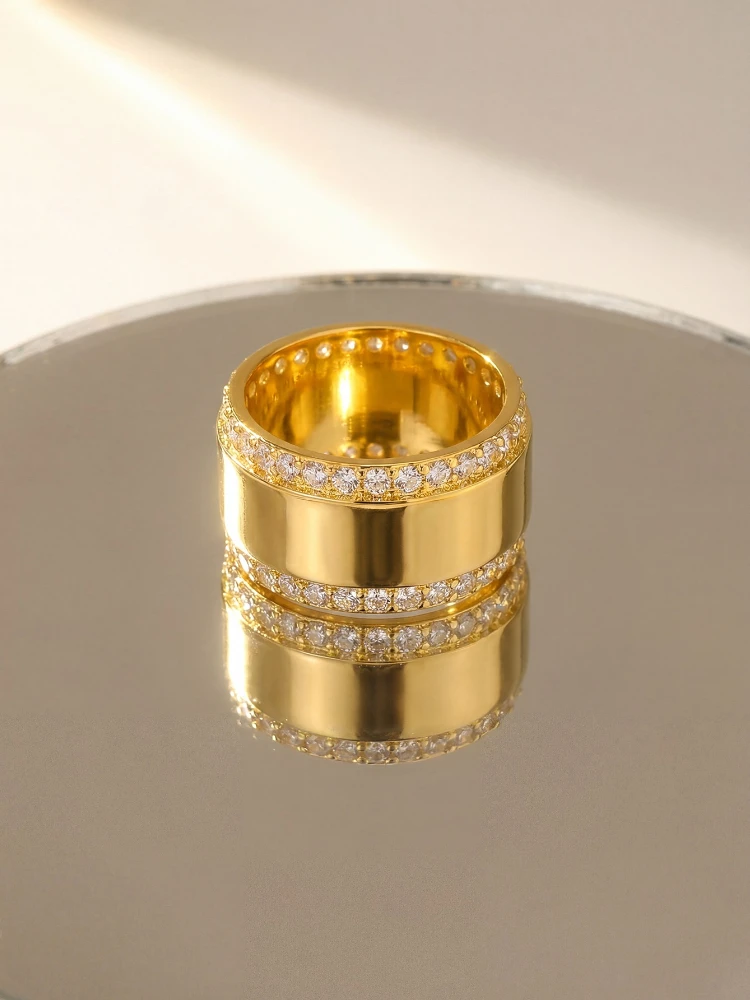 

925 Sterling Silver Fashion Gorgeous Classic Round Zircon Ring For Women Wedding Daily Party Luxury High Quality Fine Jewelry