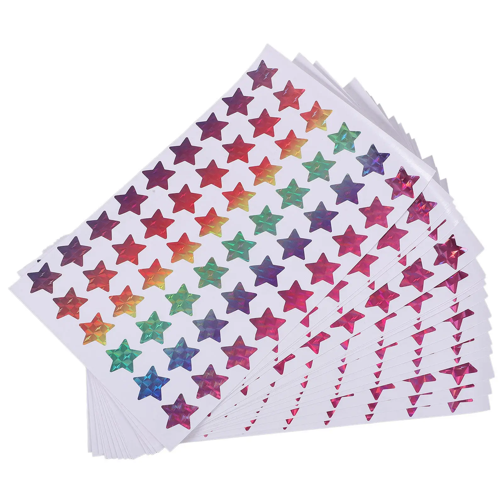 

15 листов съемных наклеек-звездочек, этикетки-награды в форме пятиконечной звезды для детского сада, классных досок, рождественских открыток, на день рождения