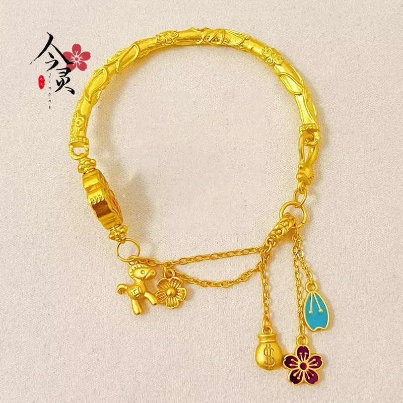 

Rich Flower Half-Bracelet Chain | 24K Pure Gold, Shine with Elegance