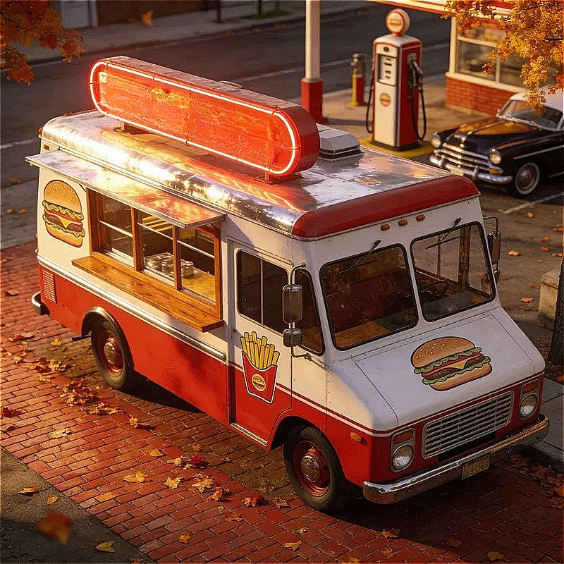 Commercial Kitchen Vendor - Mobile Food Trailer Stainless Steel Commercial