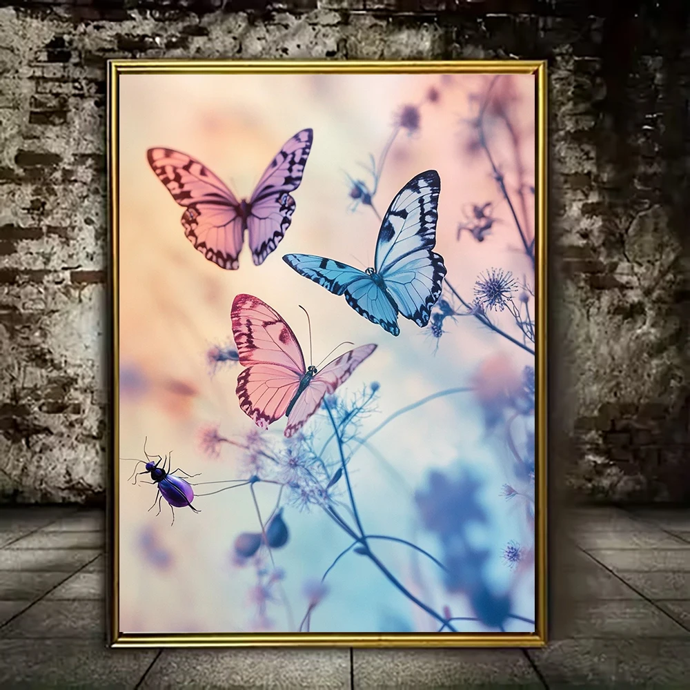 2D flat Animal Pattern Diamond Painting, Fun Home Decor, Interesting Holiday Gift, Cute Souvenir and Nice Present for Family with Kids