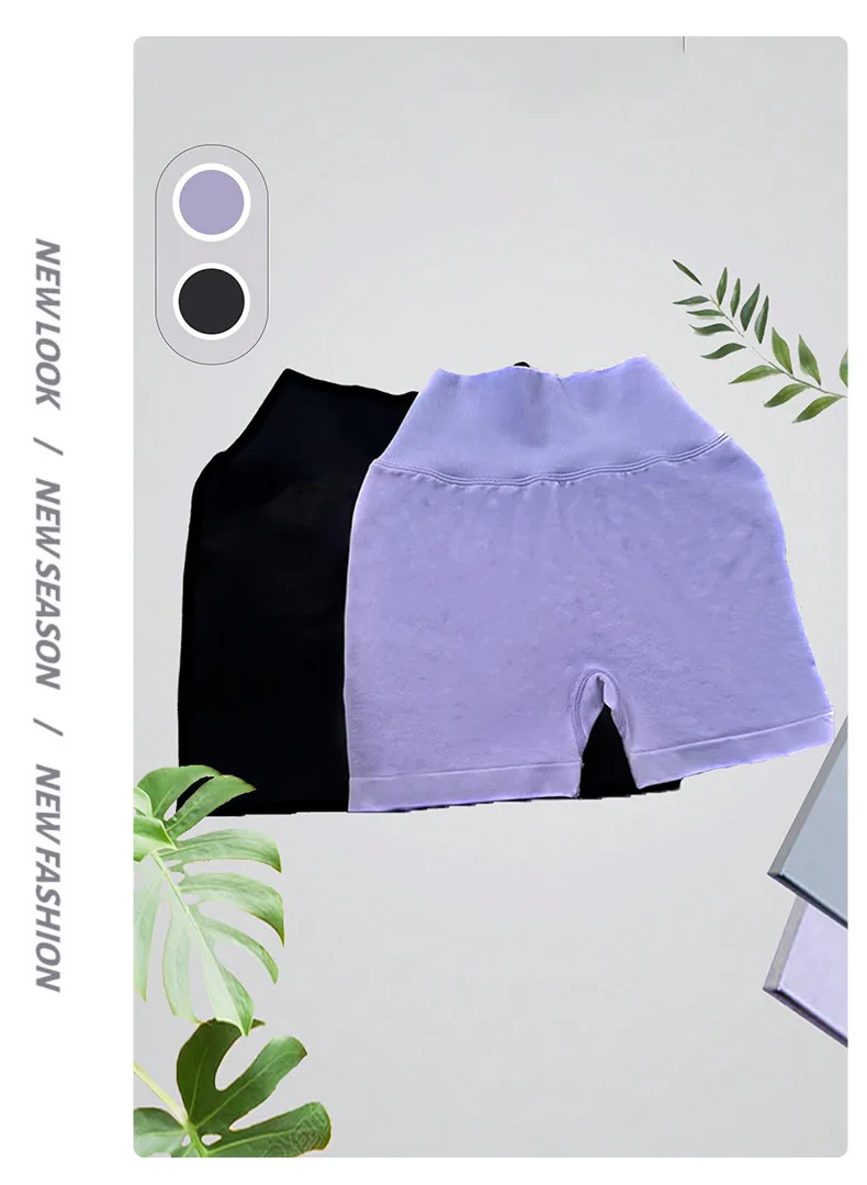 Damen Sommer V-Taille Yoga-Shorts Modische und Sexy Laufhose Fitness-Hose Hochelastische Hüftliftende Sportshorts – Detail 16