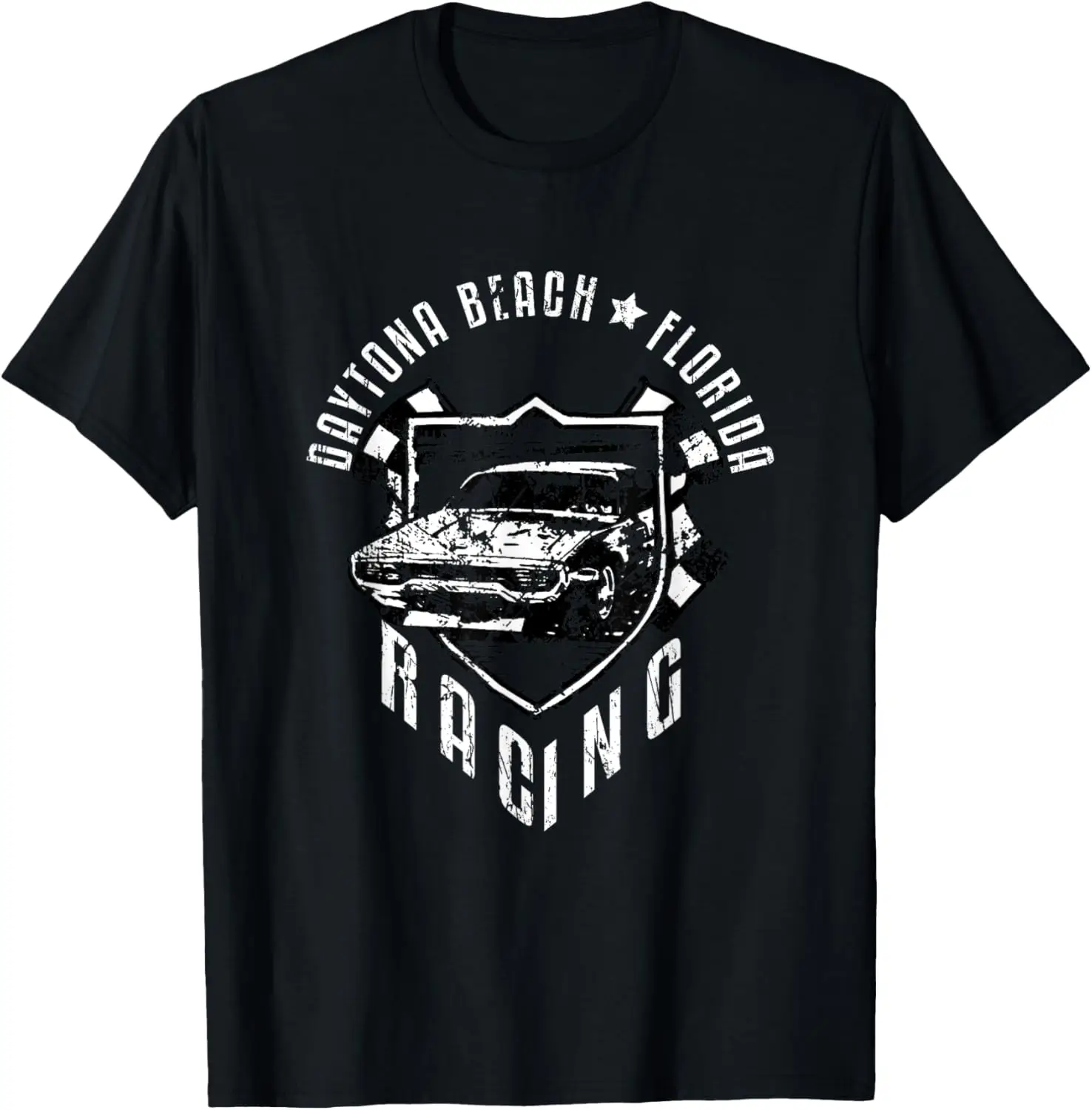 

Vintage Distressed Racing Car Daytona Beach Florida T-Shirt