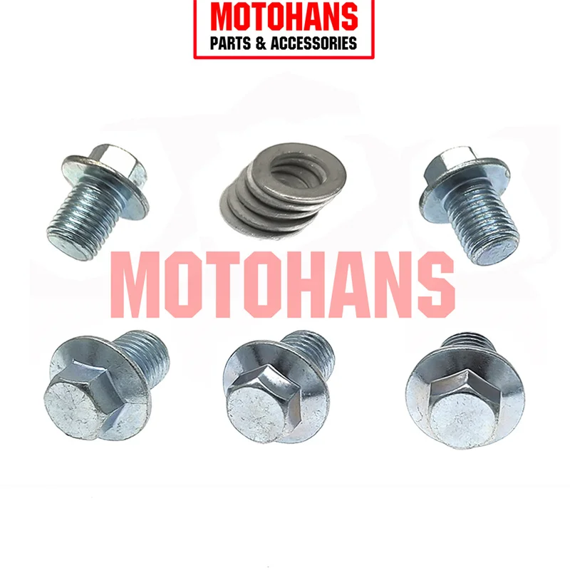 

5SET/PACK M12*15MM MOTORCYCLE OIL SCREWS FOR BAJAJ CT100 PLATINO100 MOTORCYCLE