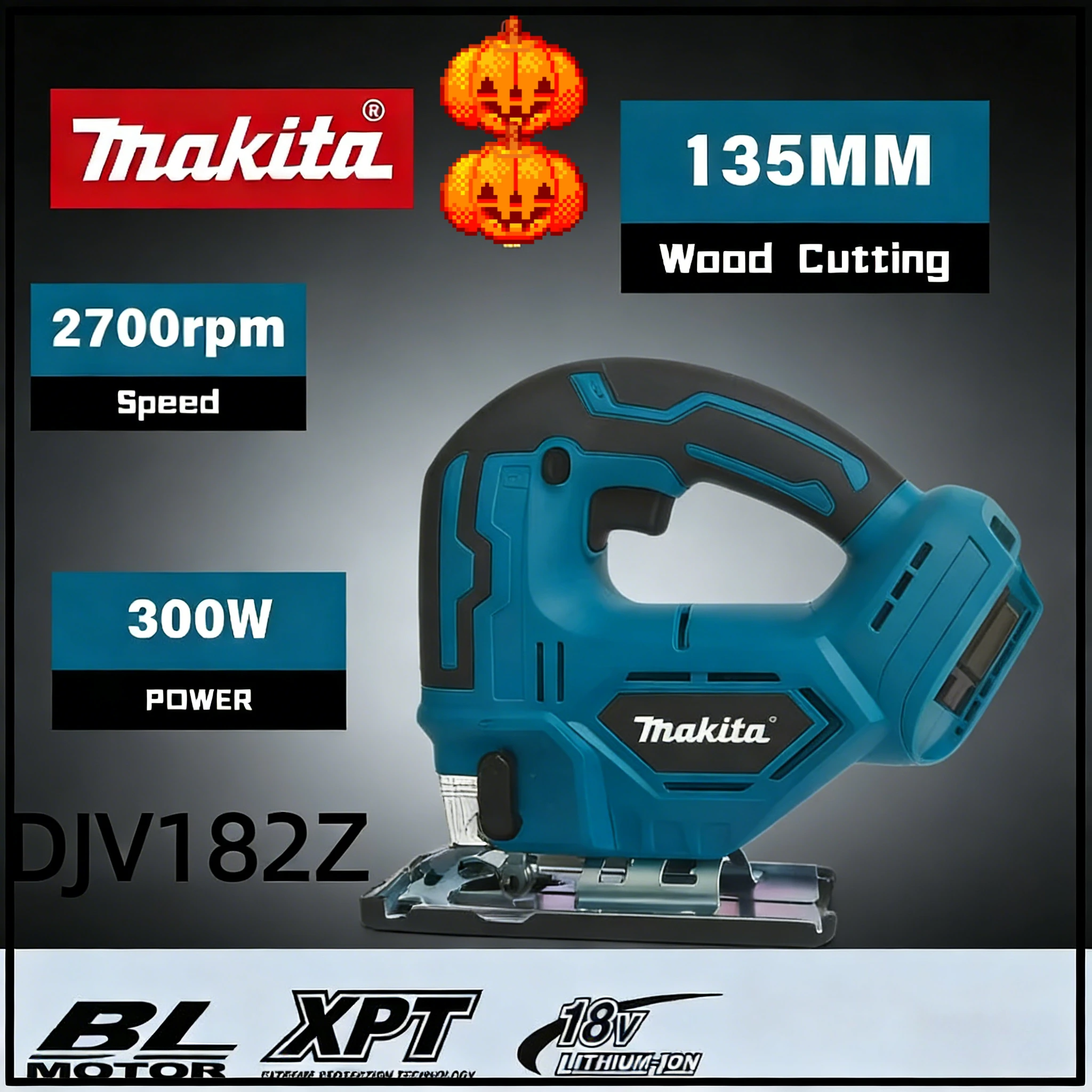 

Makita DJV182 brushless cordless electric reciprocating cutting machine rechargeable multifunctional woodworking saw Tool