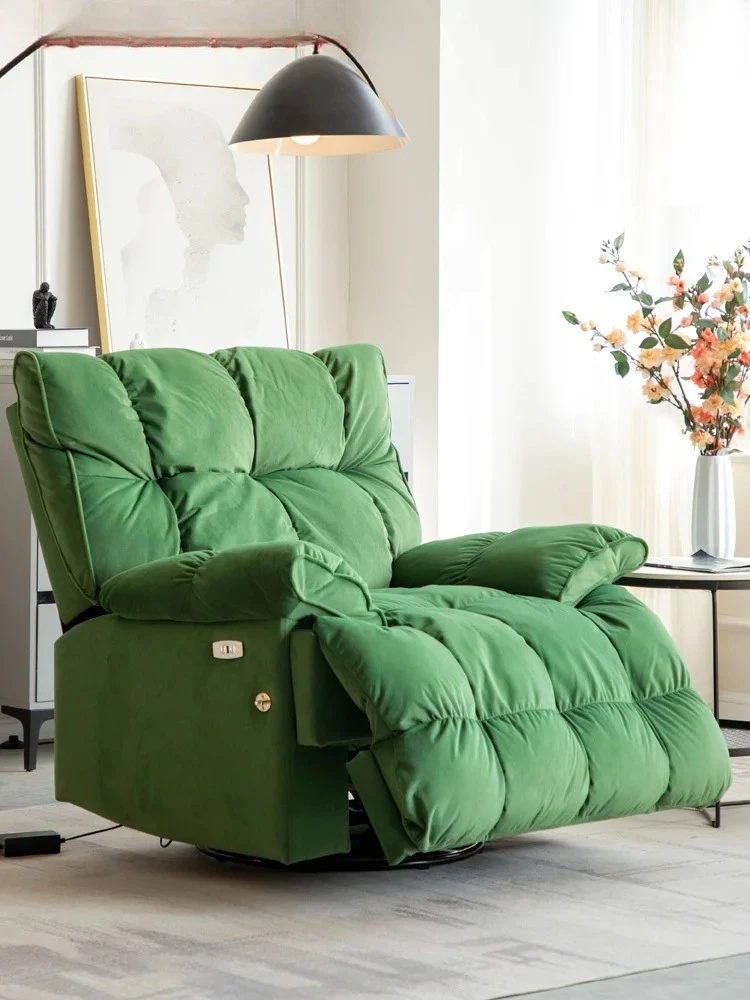 First-class space capsule lazy living room casual reclining sleeping rocking chair electric function fabric