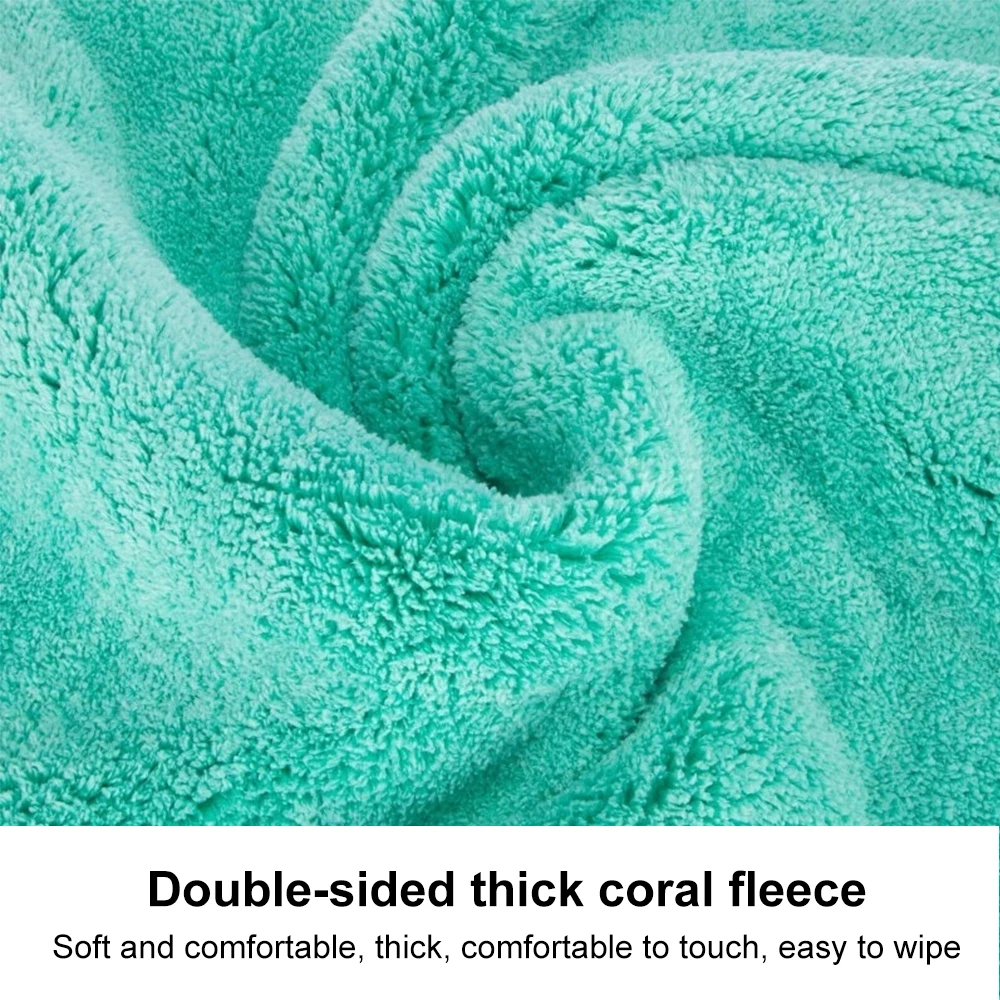 Car Portable 1200GSM Super Soft Premium Microfiber Drying Cltoth Ultra Absorbancy Aqua Deluxe Car Wash Towel