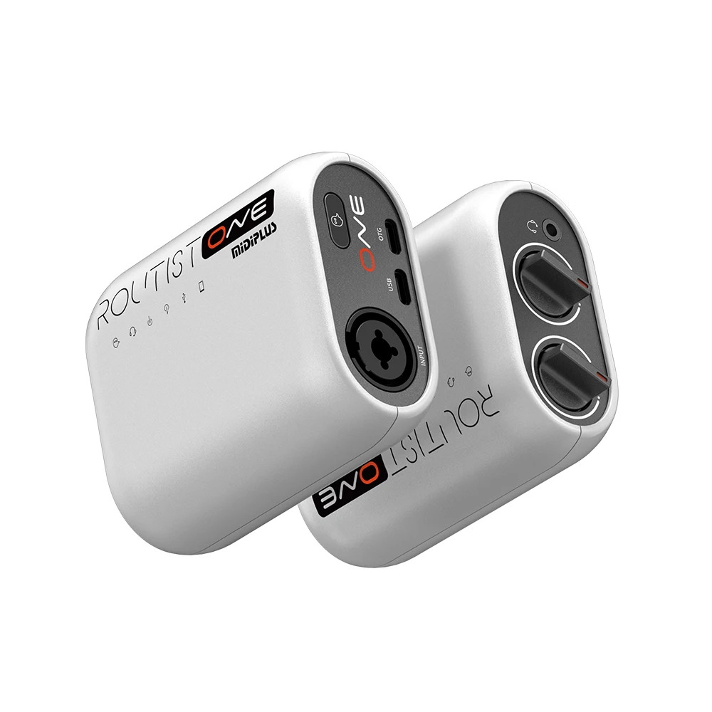 

Midiplus Routist R1 Portable USB Audio Interface 2-in/2-out Mic/Guitar Input with Headphone Monitoring for Podcasting