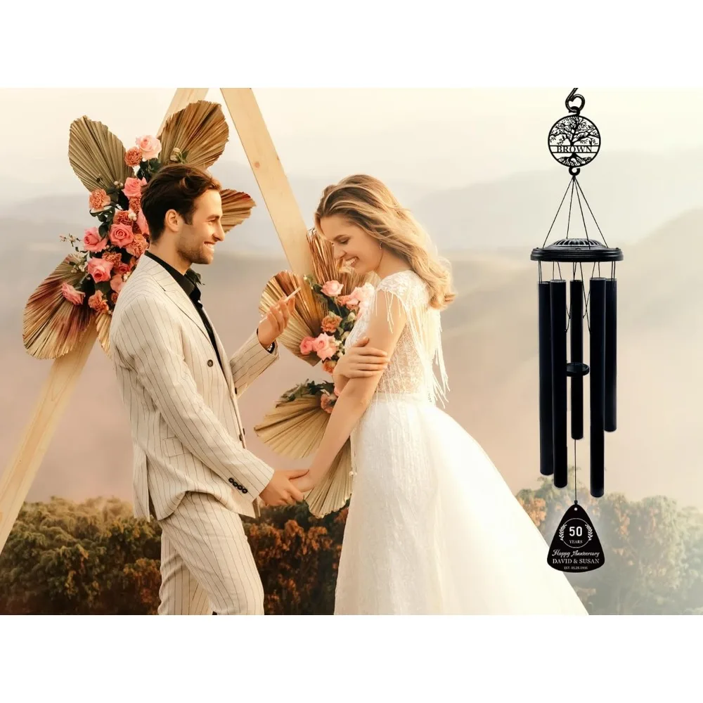 رنين الرياح المخصص للذكرى السنوية المقطوعة بالليزر للاحتفالات الزفاف من الخامس إلى الستين