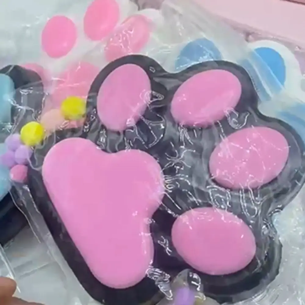 Neuheit Super Große Katze Pfote Squeeze Spielzeug Kneten Silikon Katze Pfote Zappeln Spielzeug Cartoon 3D Katze Pfote Prise Spielzeug Praktische Witze