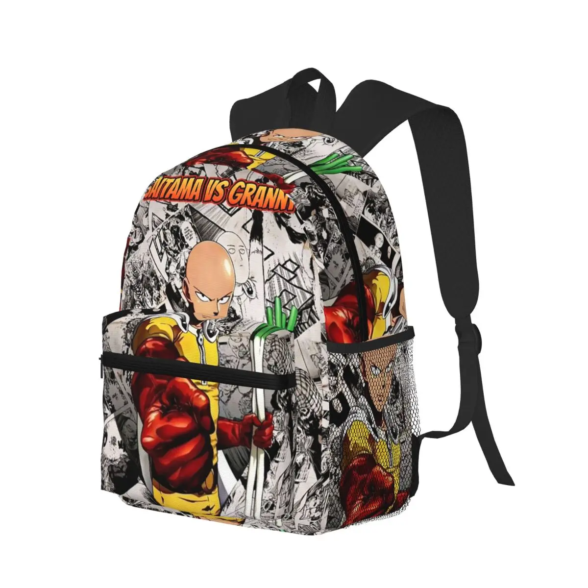 Hot-blooded Anime One Punch Man Student Backpack School Bag Hiking Travel Daypack for Boys Girls Bookbag Shoulder Bags
