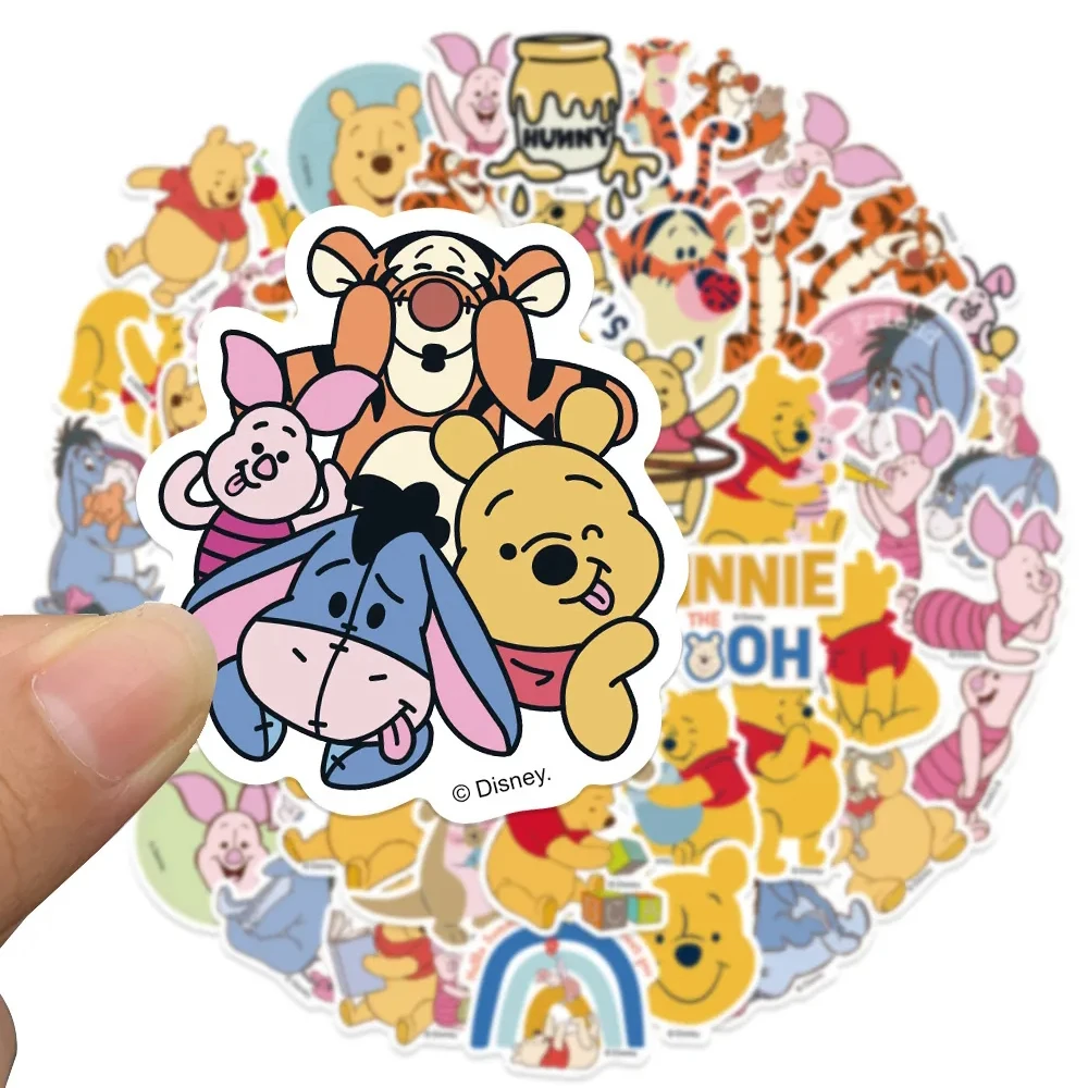 

10/30/50pcs Disney Anime Winnie the Pooh Stickers Cute Cartoon Kids Decals Toy DIY Phone Water Bottle Skateabord Funny Sticker