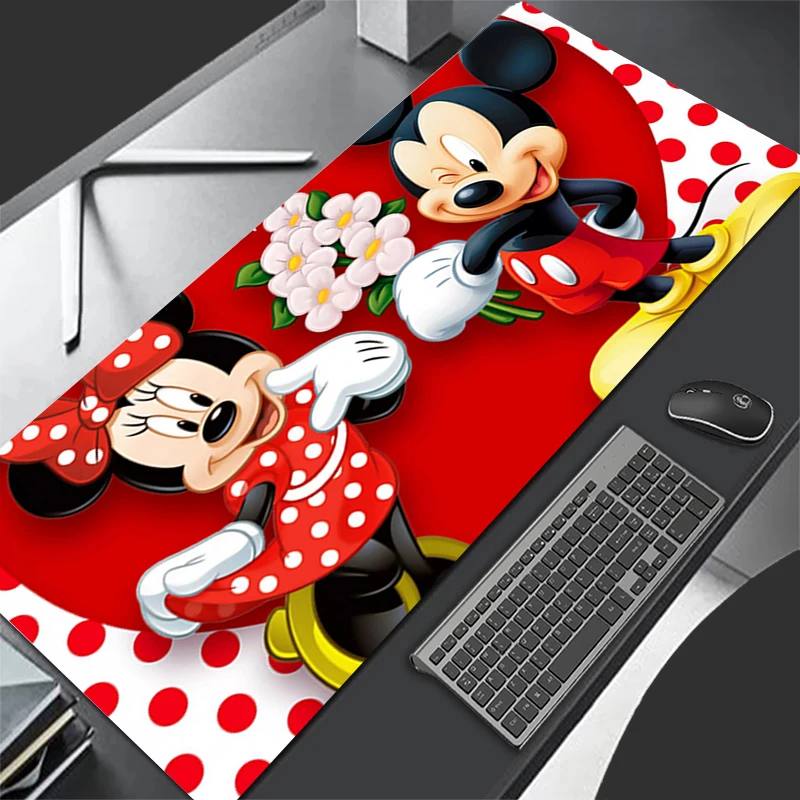 Colorful Mousepad Mickey Minnie Computer Mouse Pads Keyboard Pad Office Carpet Table Mat Desktop Waterproof Soft Mouse Pad
