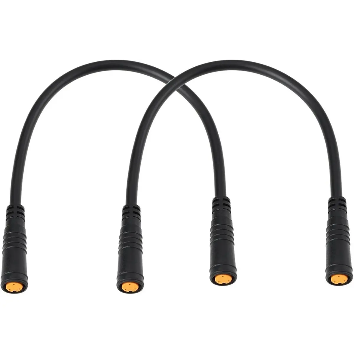 TOP RATED○▽2pcs M8 3-PIN Waterproof Connector Cable Female to Female Extension Wire for EBike Headlight