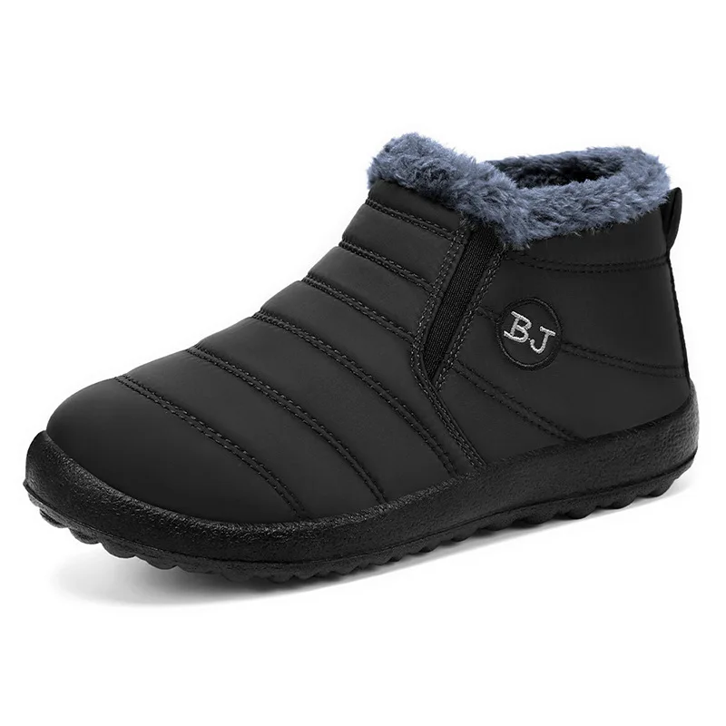 Boots Men Snow Outdoor Mens Fur Shoes Men's Winter Boots Hiking Ankle Boots Waterproof Men Shoes Work Shoes Footwear