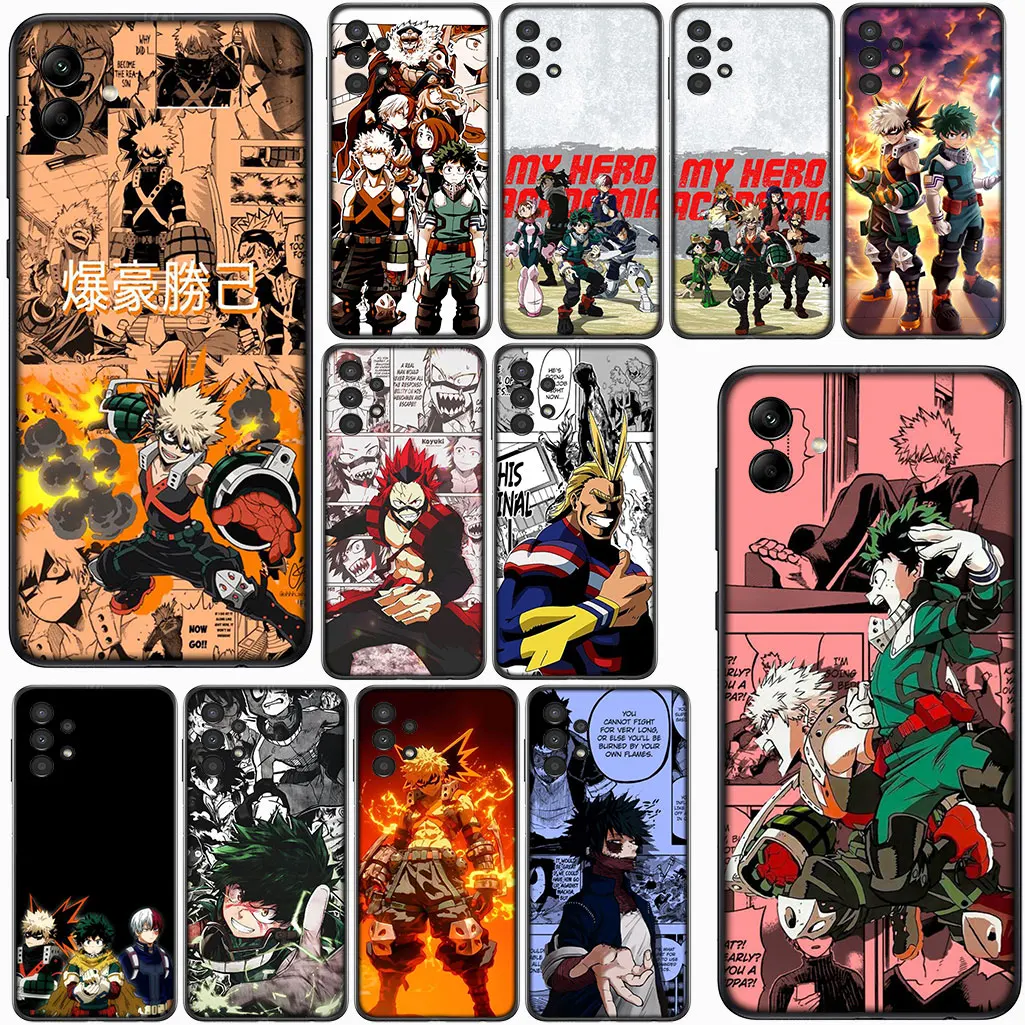 Мягкий чехол My Hero Academia Midoriya Izuku для OPPO A80 A40 A60 A38 A79 A15 A16 A17 A58 A78 A57 A18 A53 A40M Чехол для телефона