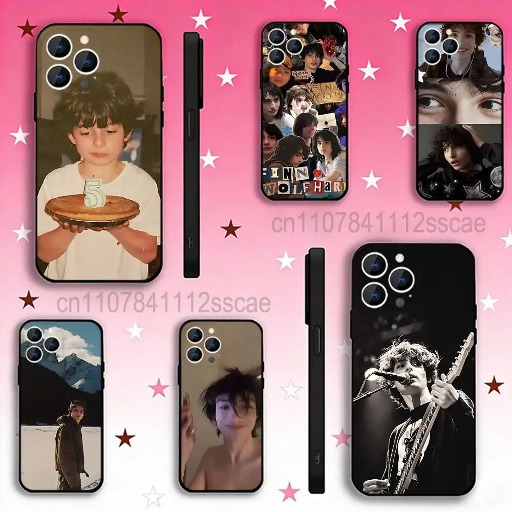 

Singer Actor Finn Wolfhard Black Soft Case For iPhone 17 13 14 15 11 16 12 Pro Max Pro Max Plus E Air Mini Phone Cover Shell