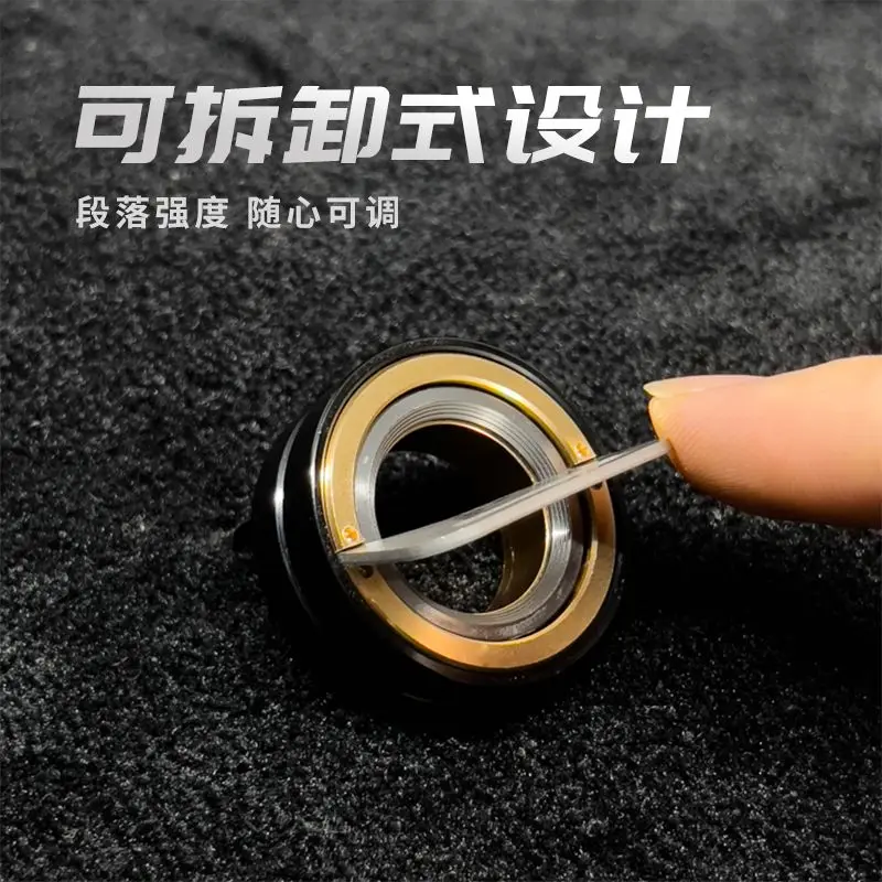 EDC Toy Paragraph Ring Stainless Steel Mechanist Metal Finger Gyroscope Decompression Tool Handle Piece Pop Coin