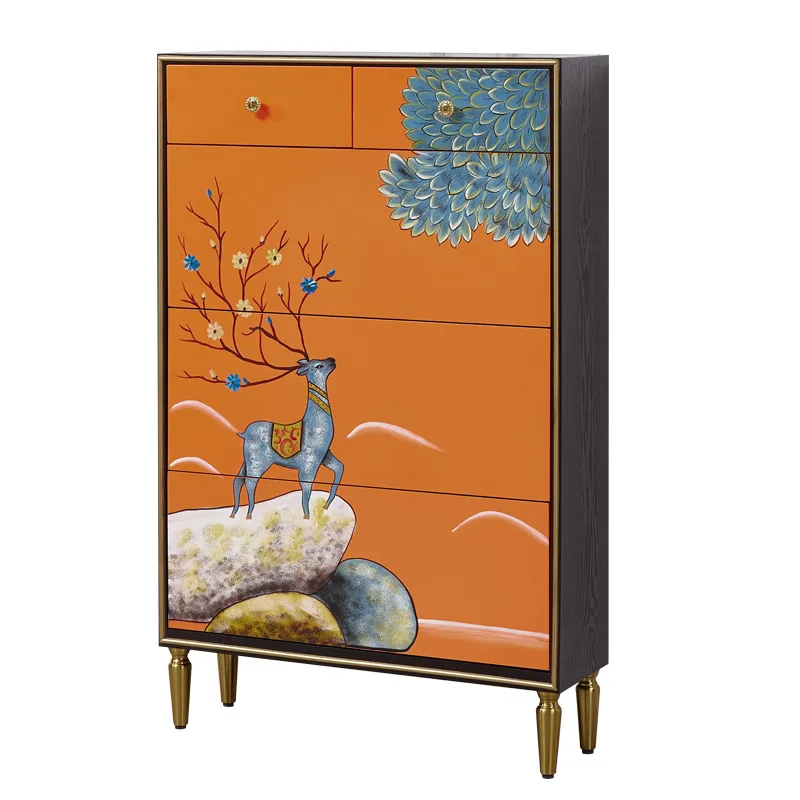 가벼운 럭셔리 페인트 티핑 버킷 신발장 심플 모던 초박형 가정용