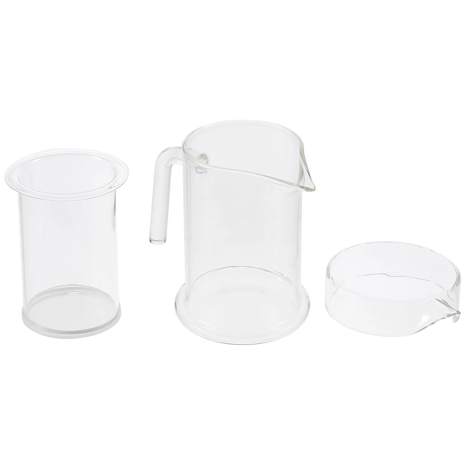 

1Set Borosilicate Glass Teapot Heat-Resistant Filtration Maker Office Tea Pot Home Clear Glass Kettle Filtration Tea Maker
