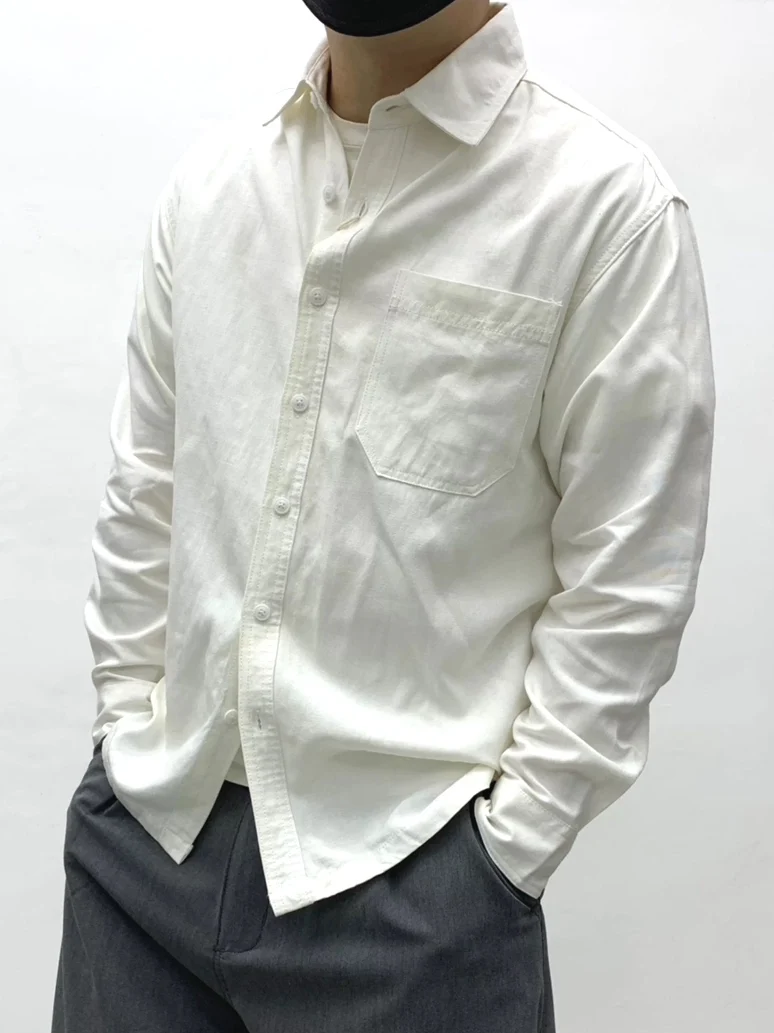 

Men's Pure Cotton Linen irt Slim Fit Long Sve Single ket Open Cardigan Breathable Workwear irt Trendy French Sle