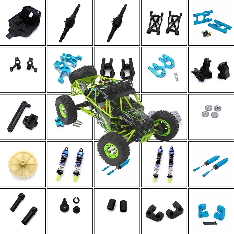 Wltoys 12428 12427 12423 RC Car Spare Parts Classis/ rear axle/arm/wavefront box/gear/connecting piece etc.Original Accessories