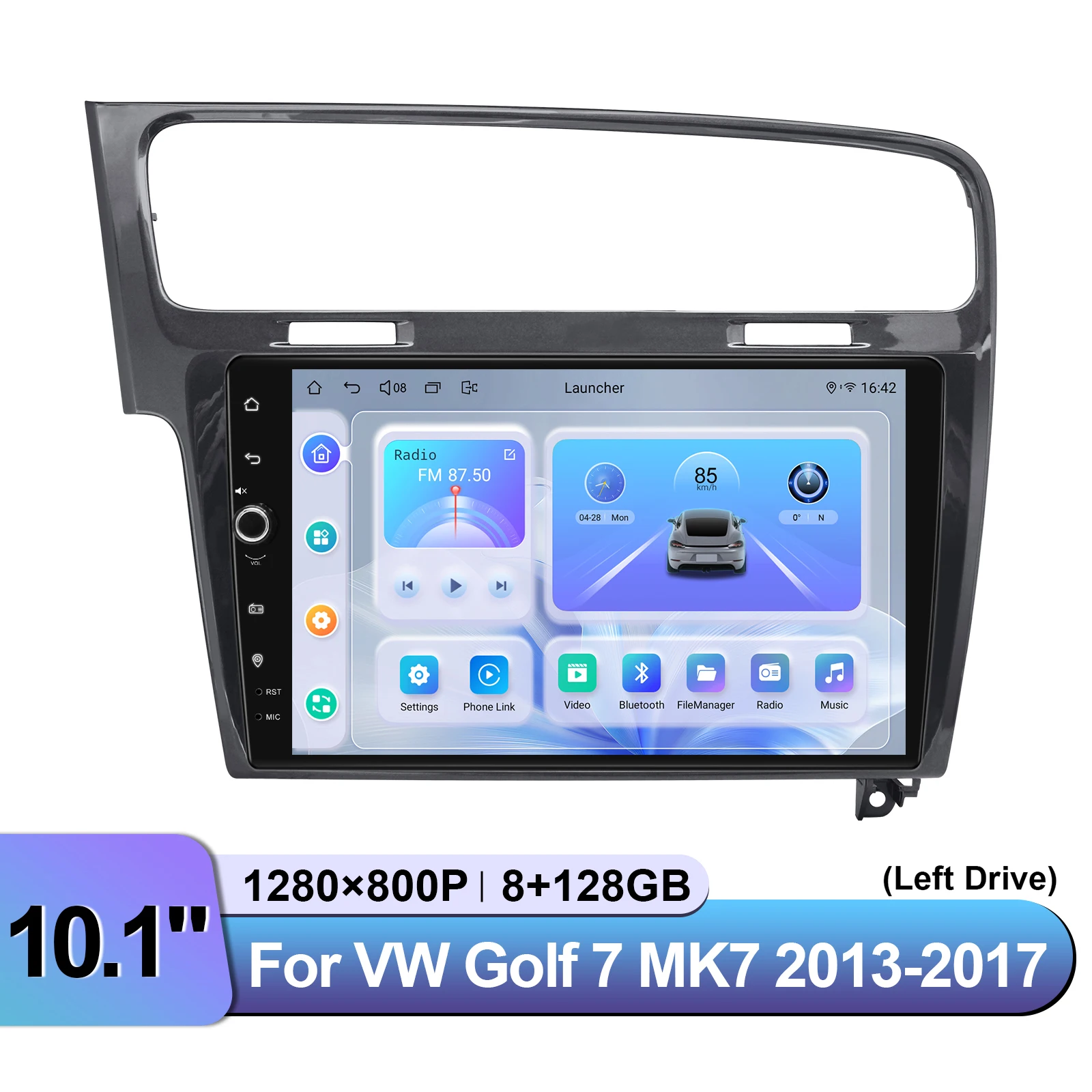 Joying 10.1 بوصة ترقية راديو السيارة الاندورويد ستيريو Autoradio مشغل وسائط متعددة رئيس Uint ل Volkswagen VW Golf 7 MK7 2013-2017