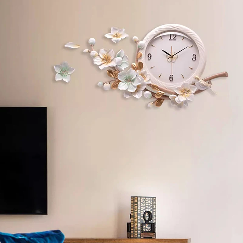 Living Room Wall Clocks Luxury Digital Large Cute Korean Interior Wall Watch Creative Minimalist Reloj De Pared Room Decorations