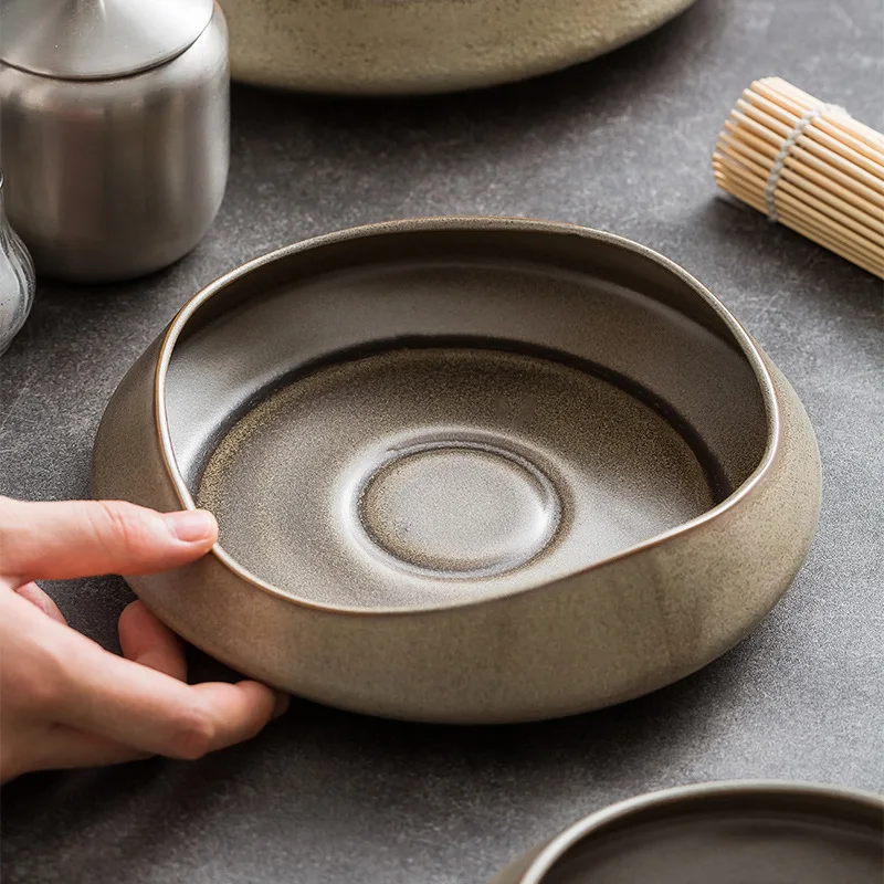 

Dehua White Porcelain Dinner Plates Creative Ceramic Plates for Home Hotel Restaurant Commercial Use