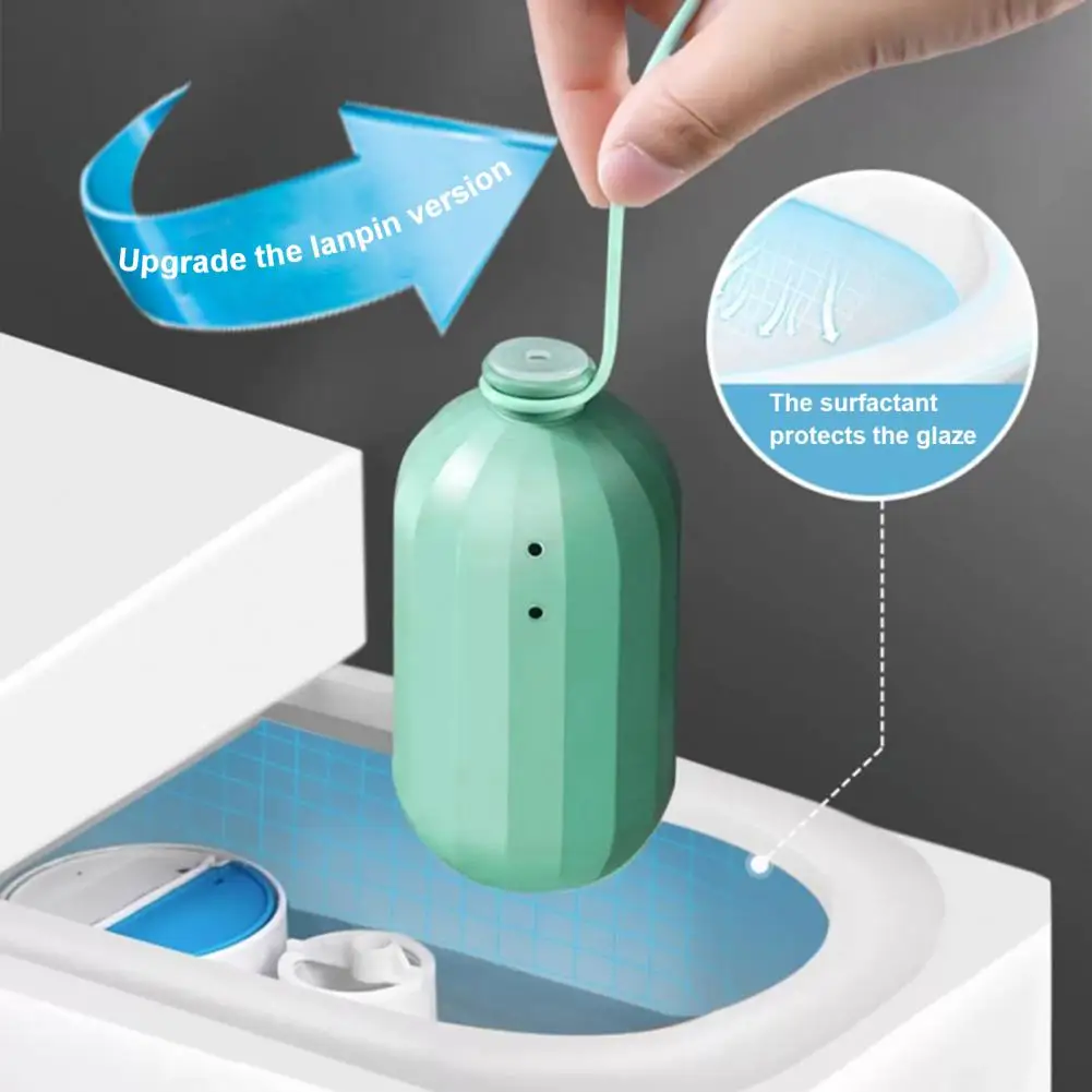 No Residue Toilet Cleaner Long-lasting Automatic Toilet Bowl Cleaner with Clean Scent Detergent Bottle for Bathroom for Lasting