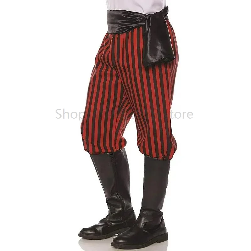 

Medieval Renaissance Gothic Stripped Viking Loose Bandage Trousers Clown Pirate Horseman Cosplay Costume Casual Jogging Pants