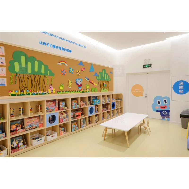 Muebles de centro de guardería personalizados para niños, muebles de guardería de madera para escuela, personalizados