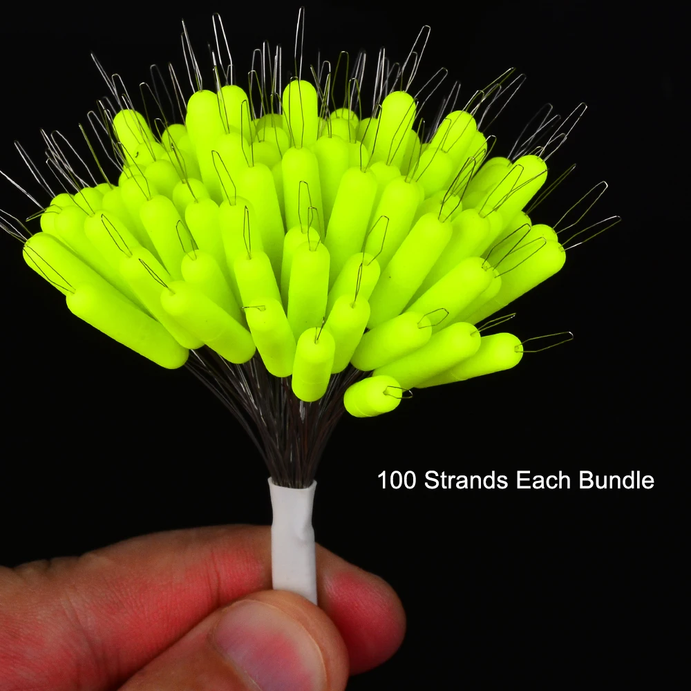 PROBEROS 100pcs High-Visibility Foam Fishing Floats for Foam Stoppers, Fishing Floats Buoys, Fishing Tackle, Fishing Equipment