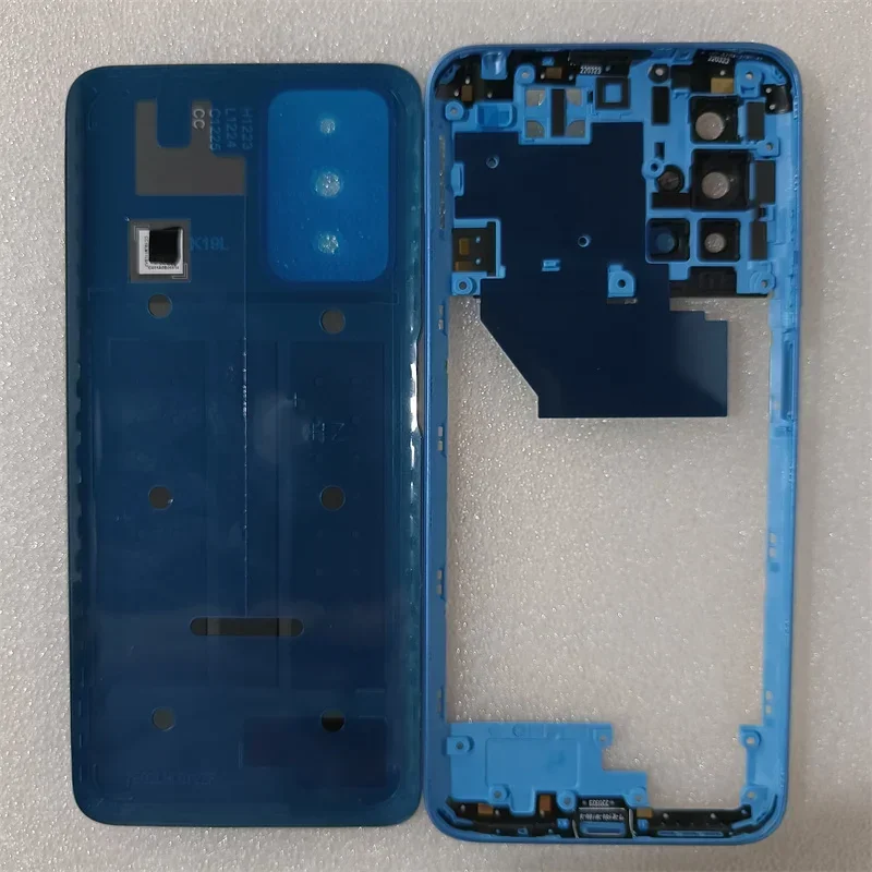 For Xiaomi Redmi 10 / 10 Prime 2022 Full Housing Case Middle Frame +Battery Back Cover Rear Door With Camera Lens Repair Parts image 2