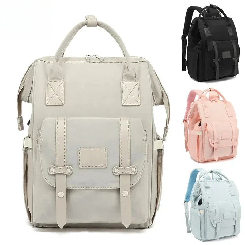 

Baby Nappy Bag with 2pcs Stroller Hooks Mummy Bag Backpack Waterproof Outdoor Travel Mommy Maternity Bag for Baby Stuff
