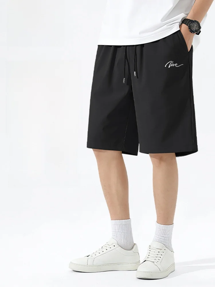 

TUCANO Qui Dry Sports orts Men's Summer New Ice Silk Breathable Five-Quarter Running Fitn Pants Casual Straight Leg