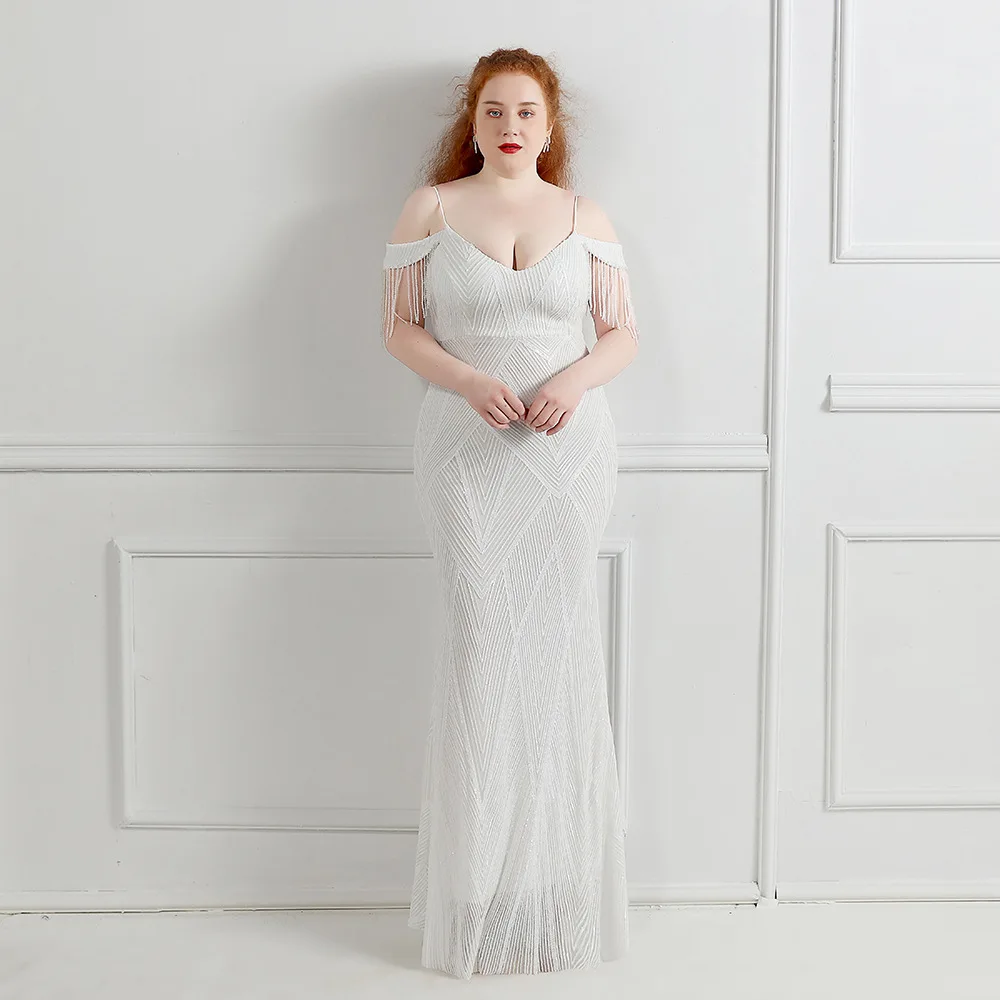 Plus ขนาด Mermaid ซาตินชุดราตรีเซ็กซี่ปิดไหล่ด้านข้างแยก Robe De Mariée แขนกุดสีแดงพรมพรรคประกวดพรหมชุด