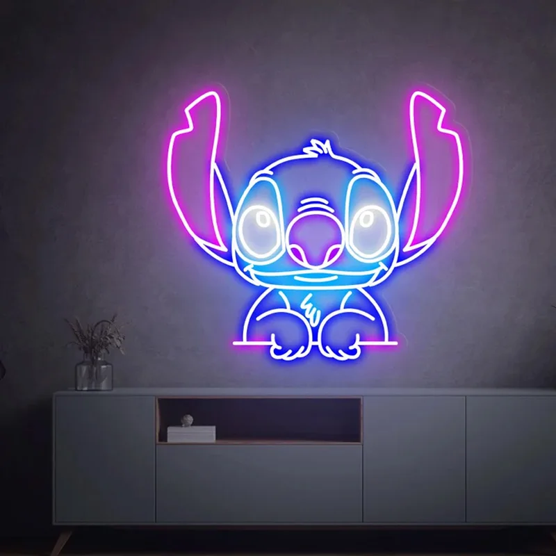 Custom Anime LED Neon Signs Feel Free To Text Express DIY Neon Lights Pattern 12V Acrylic Ship Globally