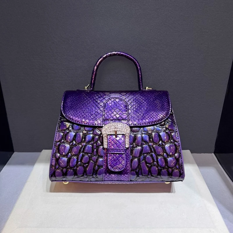 Luxury Brand 2025 Women's Bag Crocodile Leather New Handbag Shoulder Cross Body Bags for Women Сумка Женская - Image 4