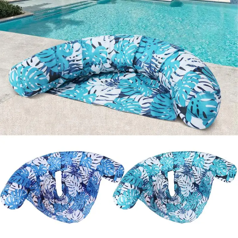 Pool Floats For Adults Inflatable Float Pool Rafts Lounger Noodle Lounger Blow Up Raft With Backrest Floating Outdoor Games For