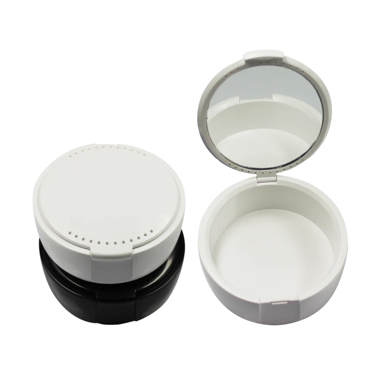 

CE Approved DB15 Dental Retainer Box with Mirror Denture Box White and Black Colors 400pcs (Total 2 Cartons)