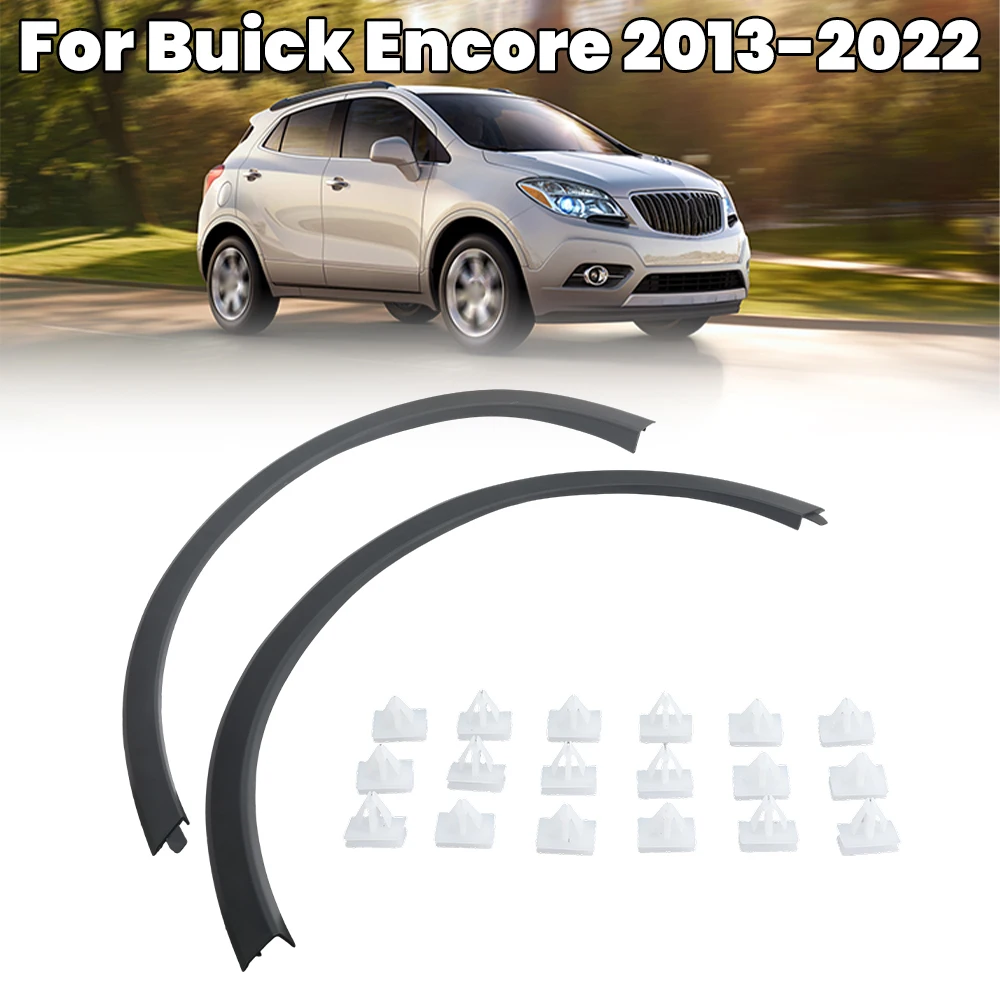 

Накладка на переднюю арку колеса для Buick Encore 2013-2022, сменная раструбная накладка на крыло, отделка бровей колеса, внешние автомобильные аксессуары