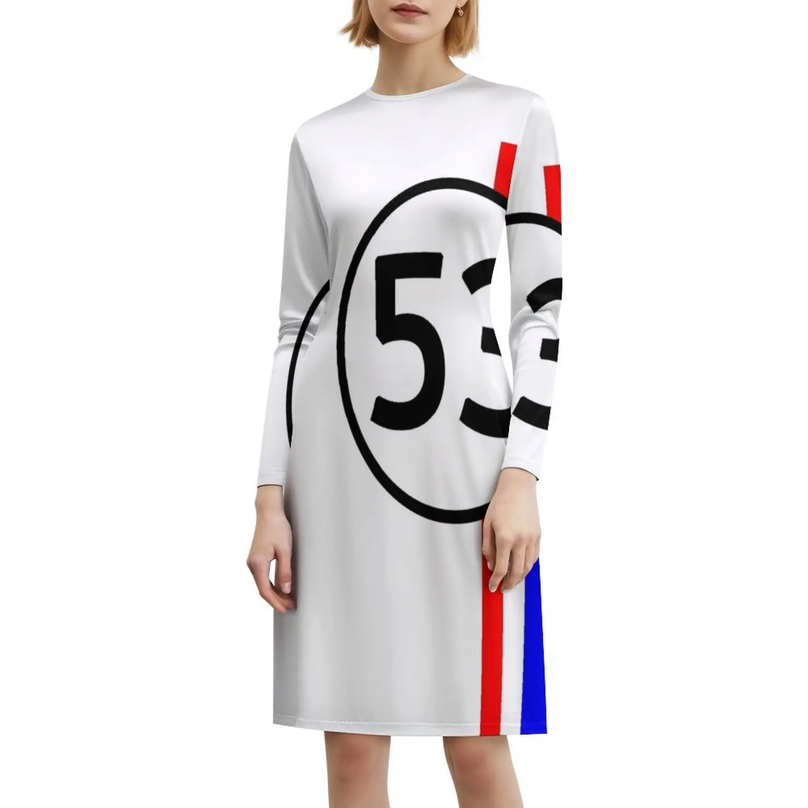 فستان Herbie The Little Bug From The Racing Car Movie للسيدات للحفلات، ملابس نادي مطبوعة عصرية للإناث Herbie #6